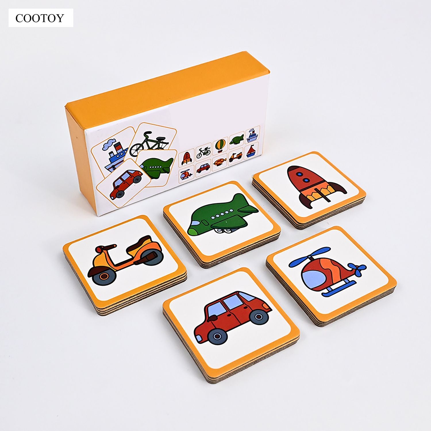 COOTOY Kids Educational Brain Training Cards, Parent-Child Interactive Tabletop Card Game for Thinking Skills