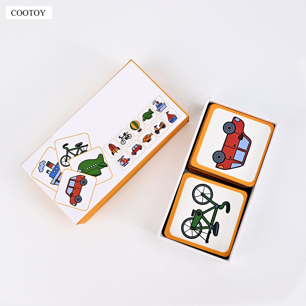 COOTOY Kids Educational Brain Training Cards, Parent-Child Interactive Tabletop Card Game for Thinking Skills