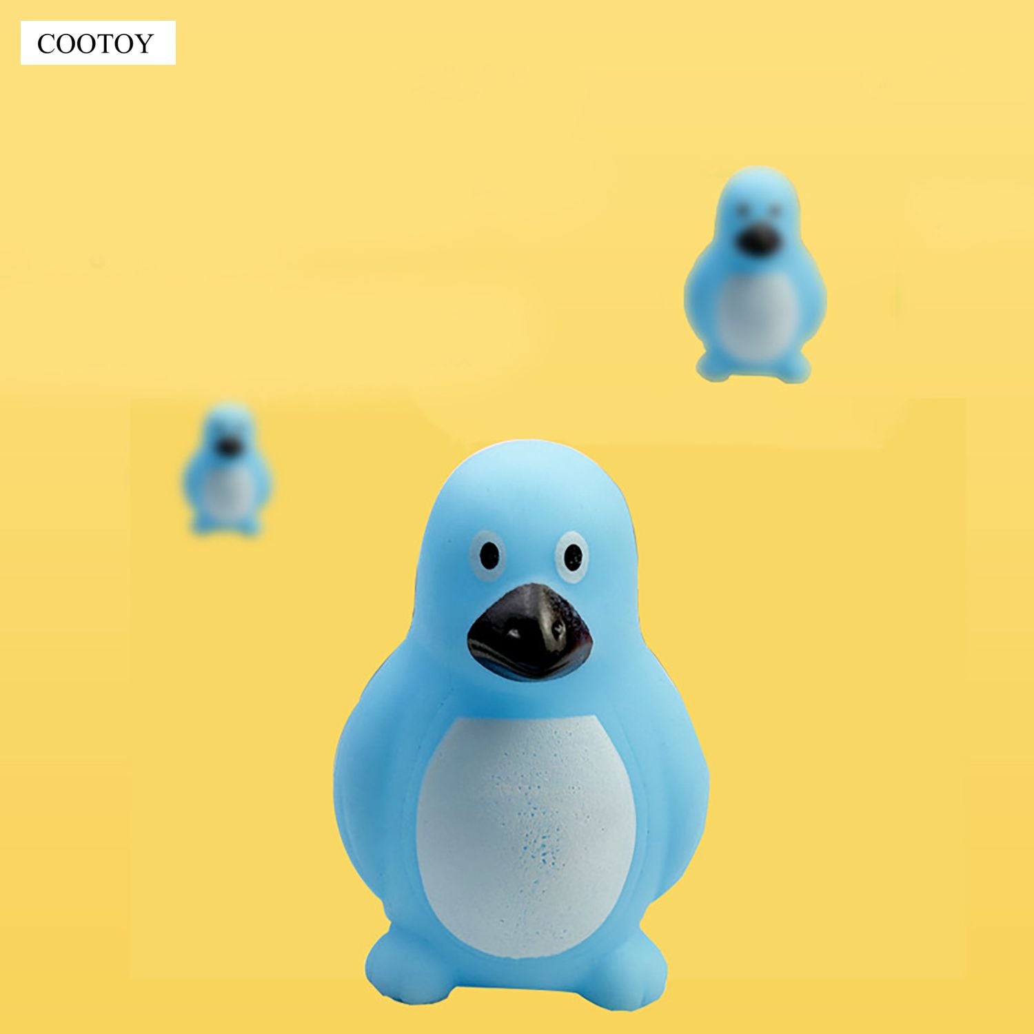 COOTOY Bath Toys, Floating Soft Rubber Cartoon Toys