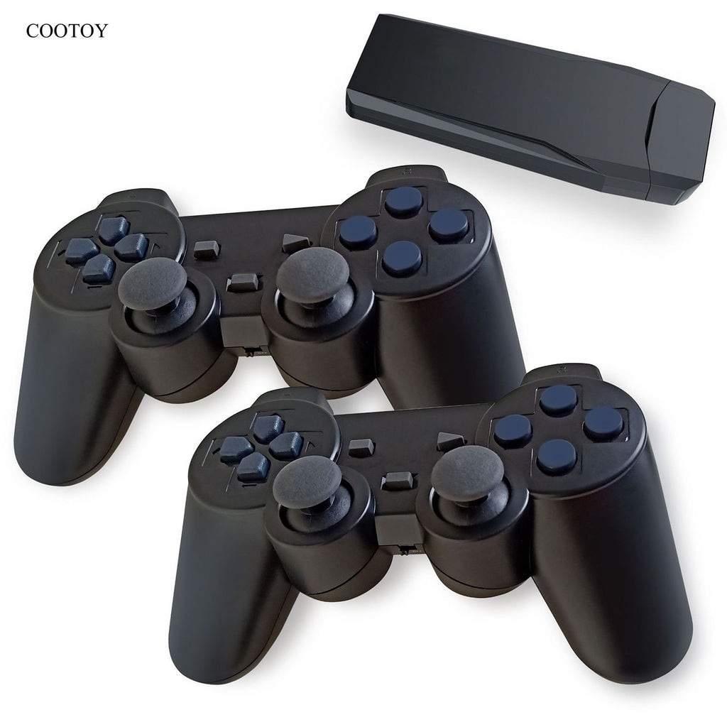 COOTOY 2.4GHz Wireless Video Game Console, HDMI Plug and Play Retro Arcade Game System with Dual Wireless Controllers