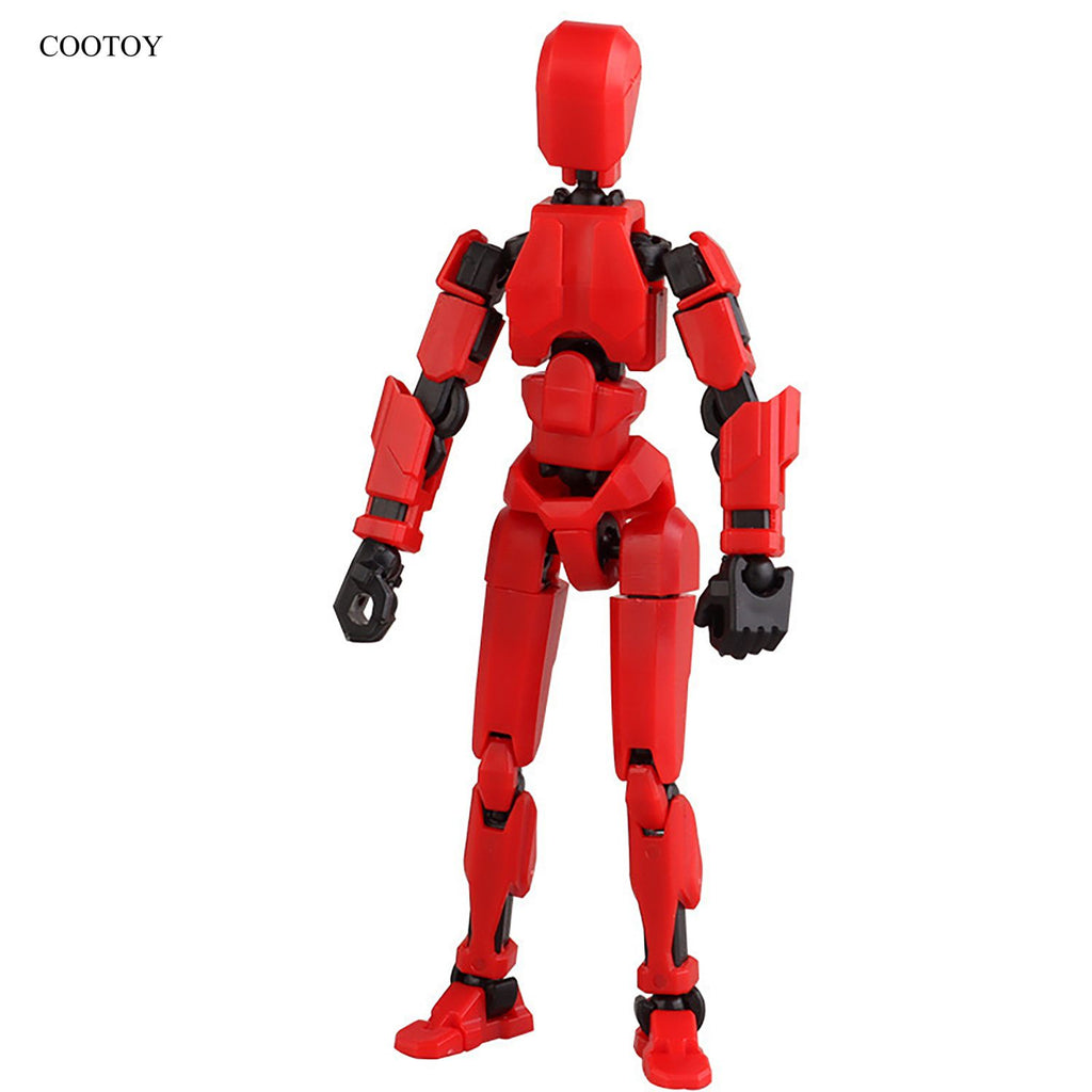 COOTOY Toy Figures, 3D Printed Articulated Action Figure Doll with Movable Joints