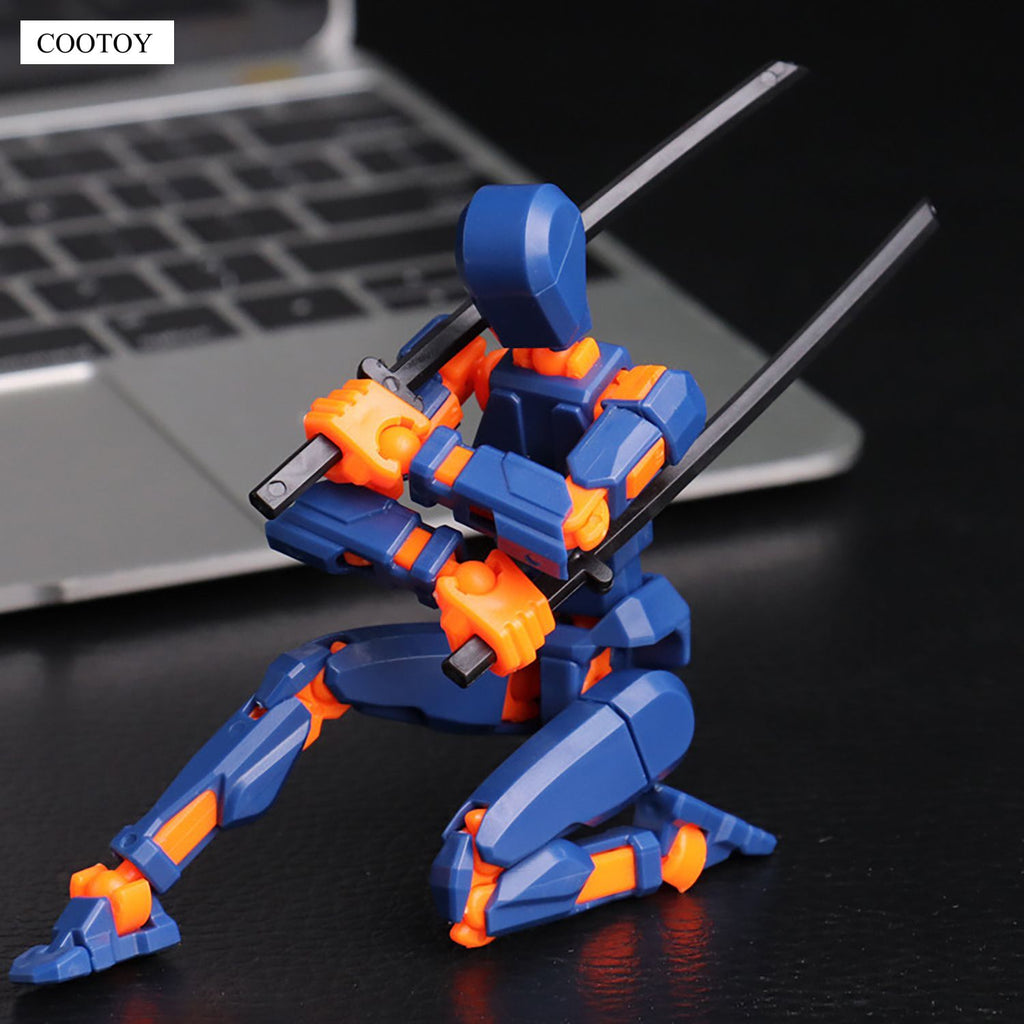 COOTOY Toy Figures, 3D Printed Articulated Action Figure Doll with Movable Joints